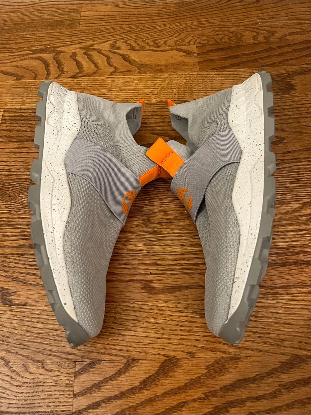 Timberland Brooklyn EK+ Light Grey Knit Slip-On Sneakers
